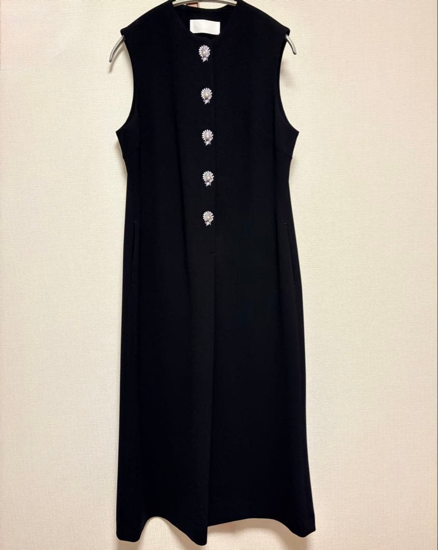 ワンピース mame Acetate Polyester sleeveless dress