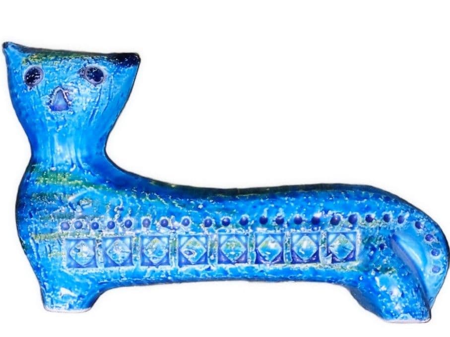 ビトッシ リミニブルー ネコ 置物 イタリア 猫 ねこ フラビア ITALY