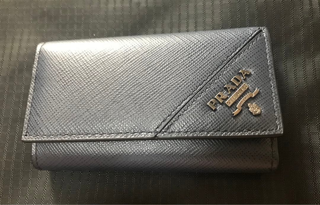 プラダ キーケース サフィアーノ ネイビー メンズ PRADA 2PG222