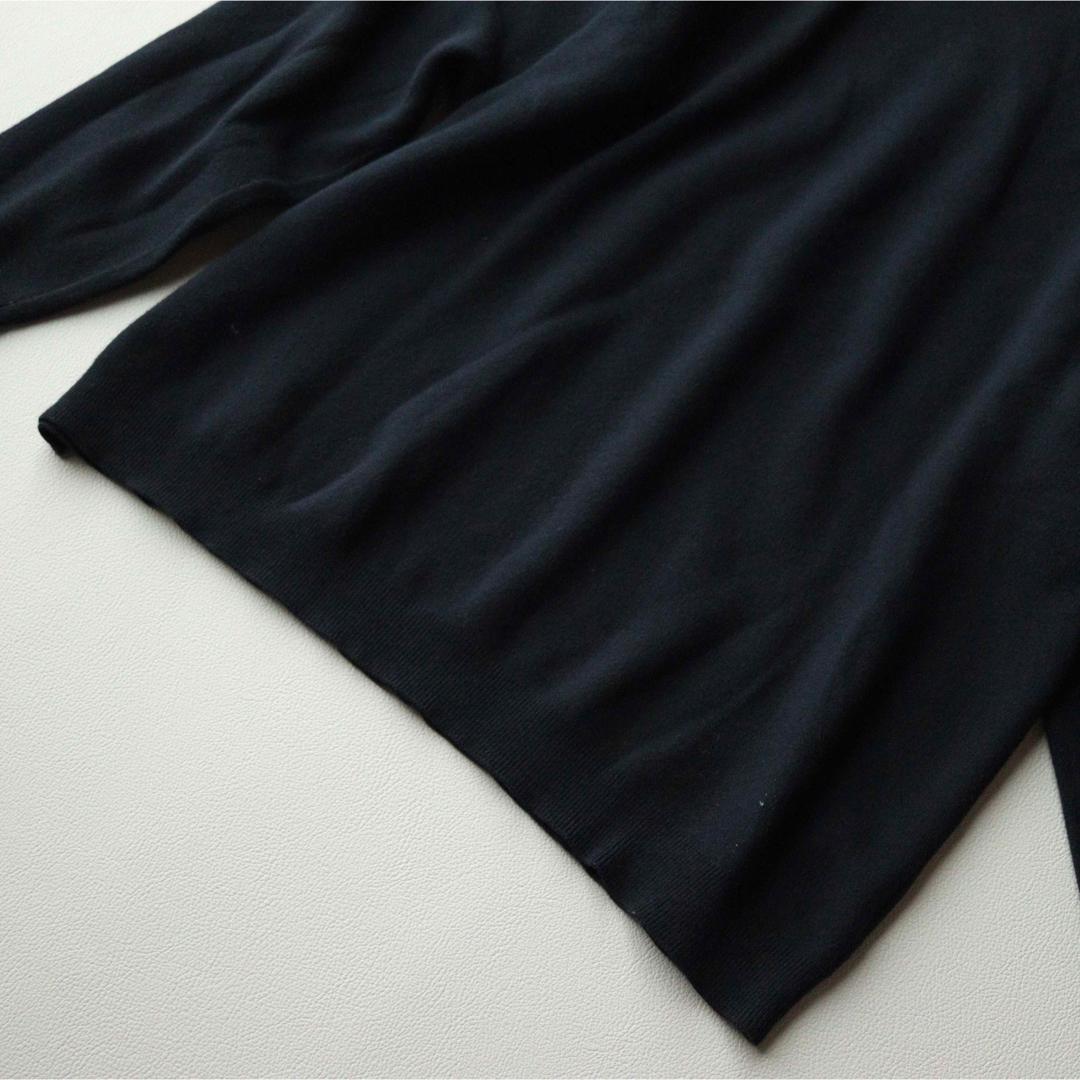 5444【美品】キャバン クルーネックニット ラグランスリーブ コットンカシミヤ