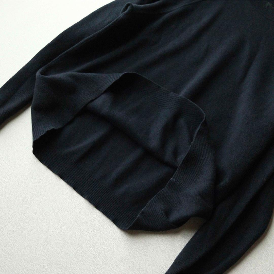 5444【美品】キャバン クルーネックニット ラグランスリーブ コットンカシミヤ