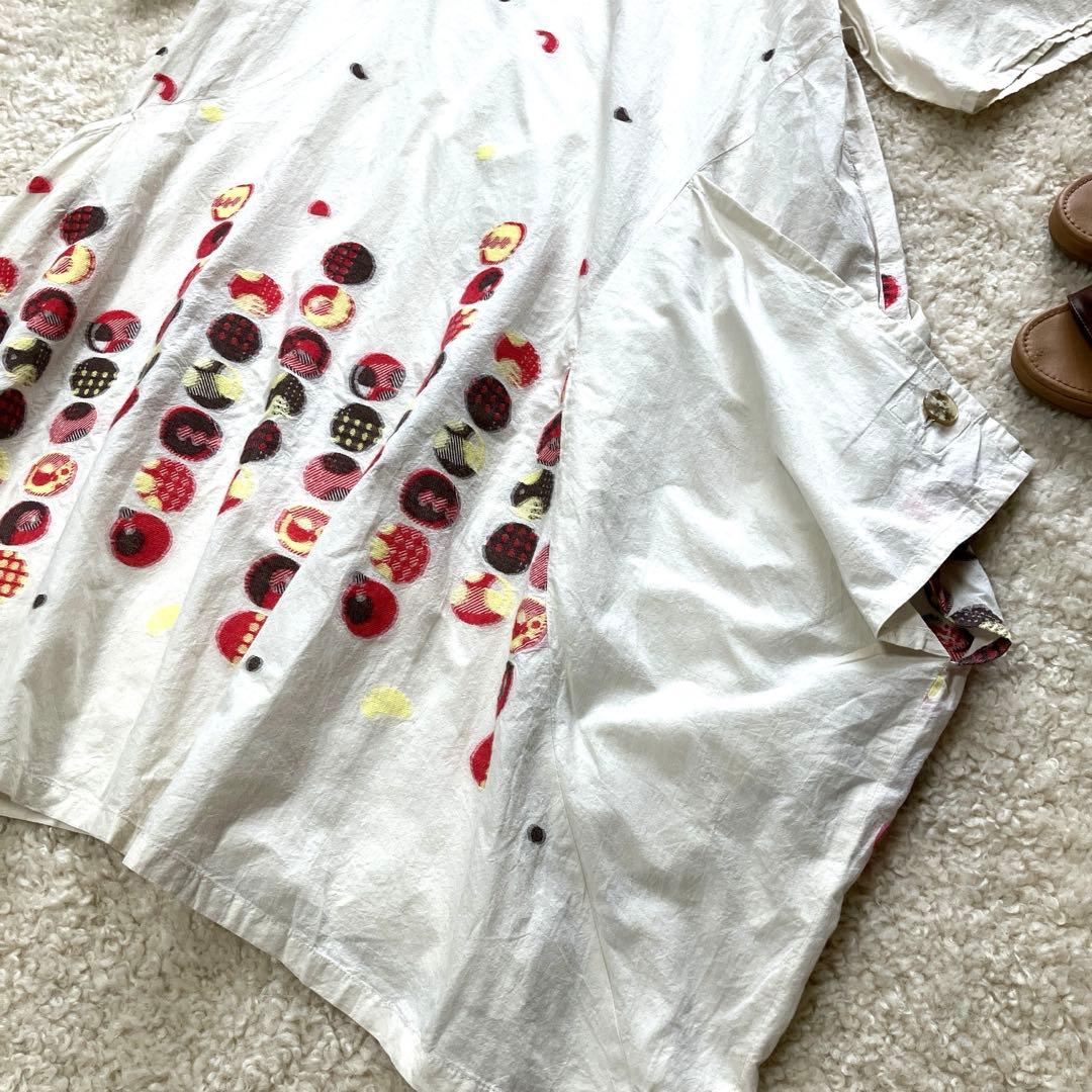 あ*こ様 美品 慈雨 ジウ センソユニコ ロングワンピース ドット 水玉模様 日