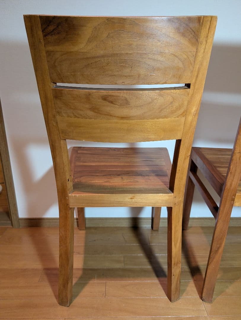 《送料込》オールド家具無垢材ハイバックダイニングチェア ウォールナットいす