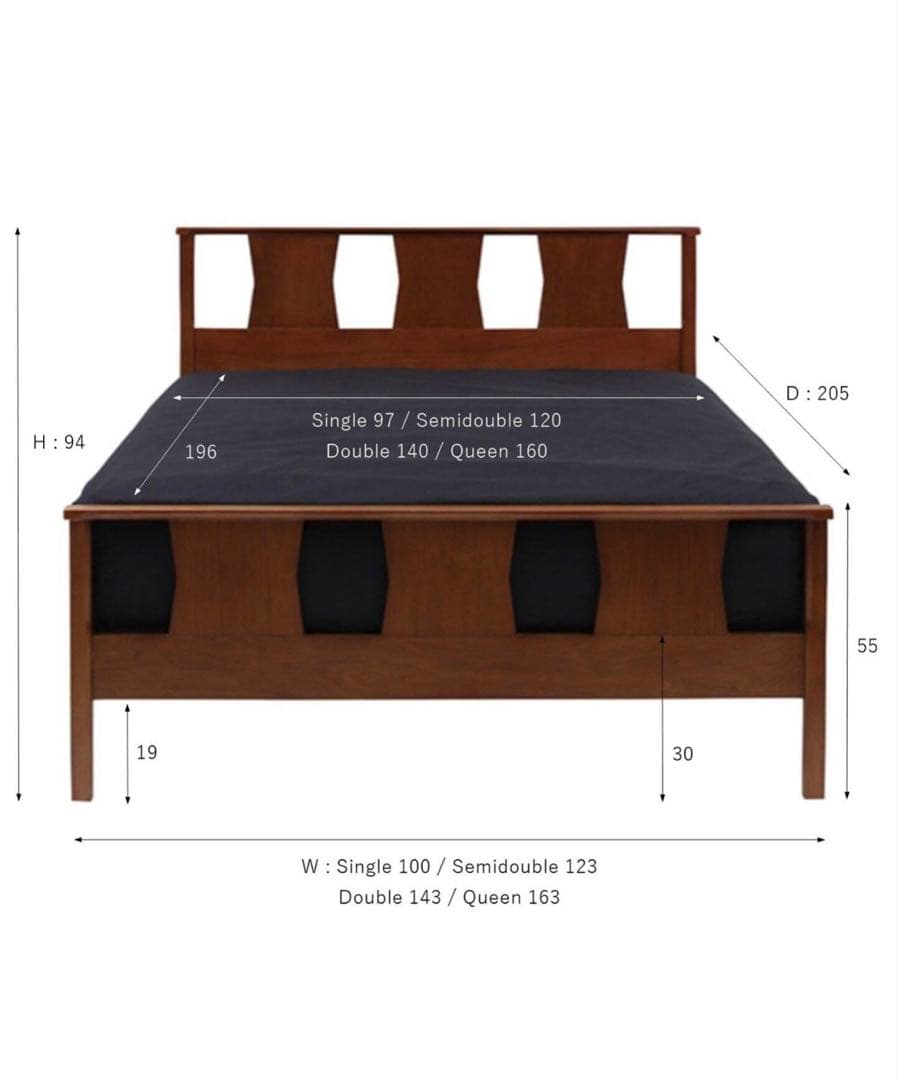 【半年使用・美品】ACMEFurnitureGRANDVIEW ベッドシングル