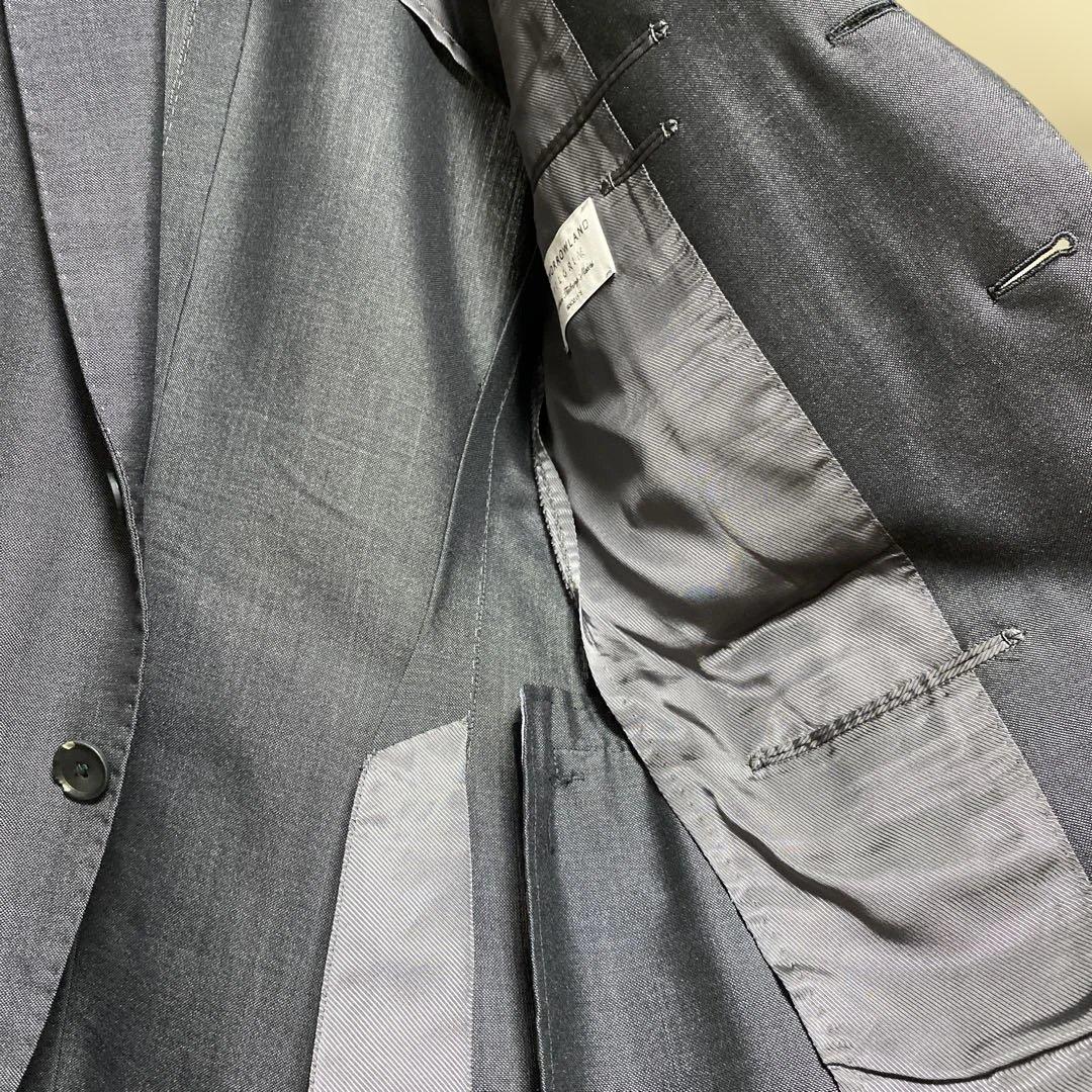トゥモローランド　DORMEUIL ダークグレー ビジネススーツ
