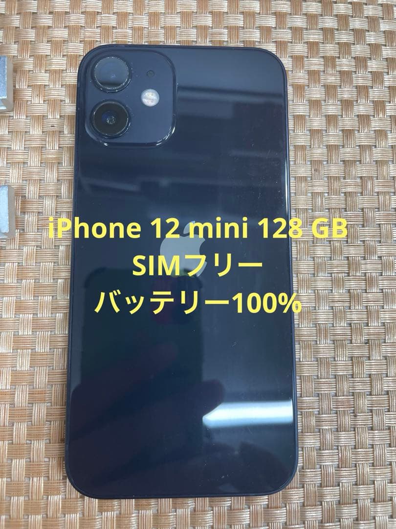 iPhone 12 mini 128 GB ブラックSIMフリー【1570】