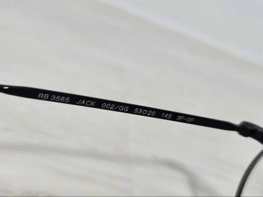 レイバン RB3565 002/GGJACK 調光レンズ 【キムタク着用モデル】