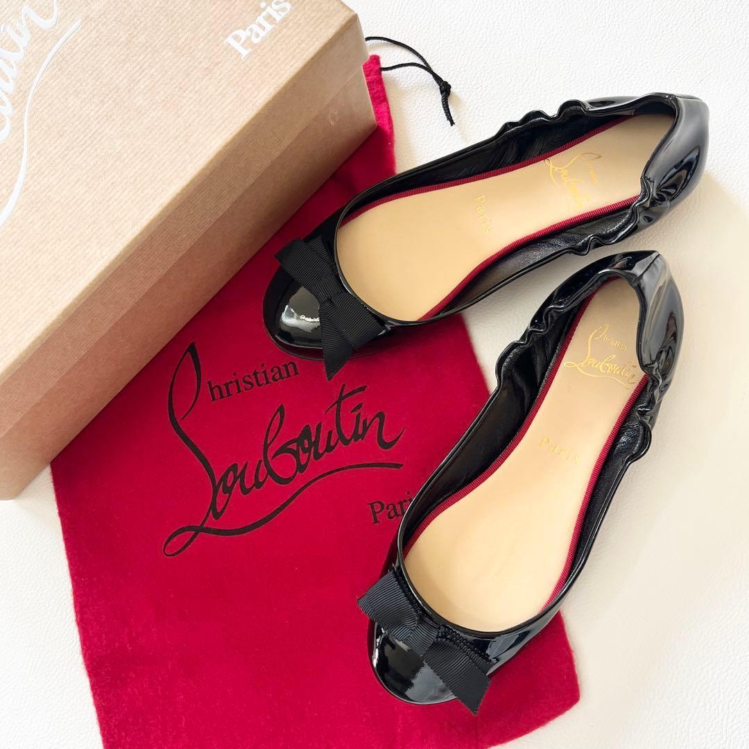▼定番✨クリスチャンルブタン バレエシューズ パンプス ラウンドトゥ フラット