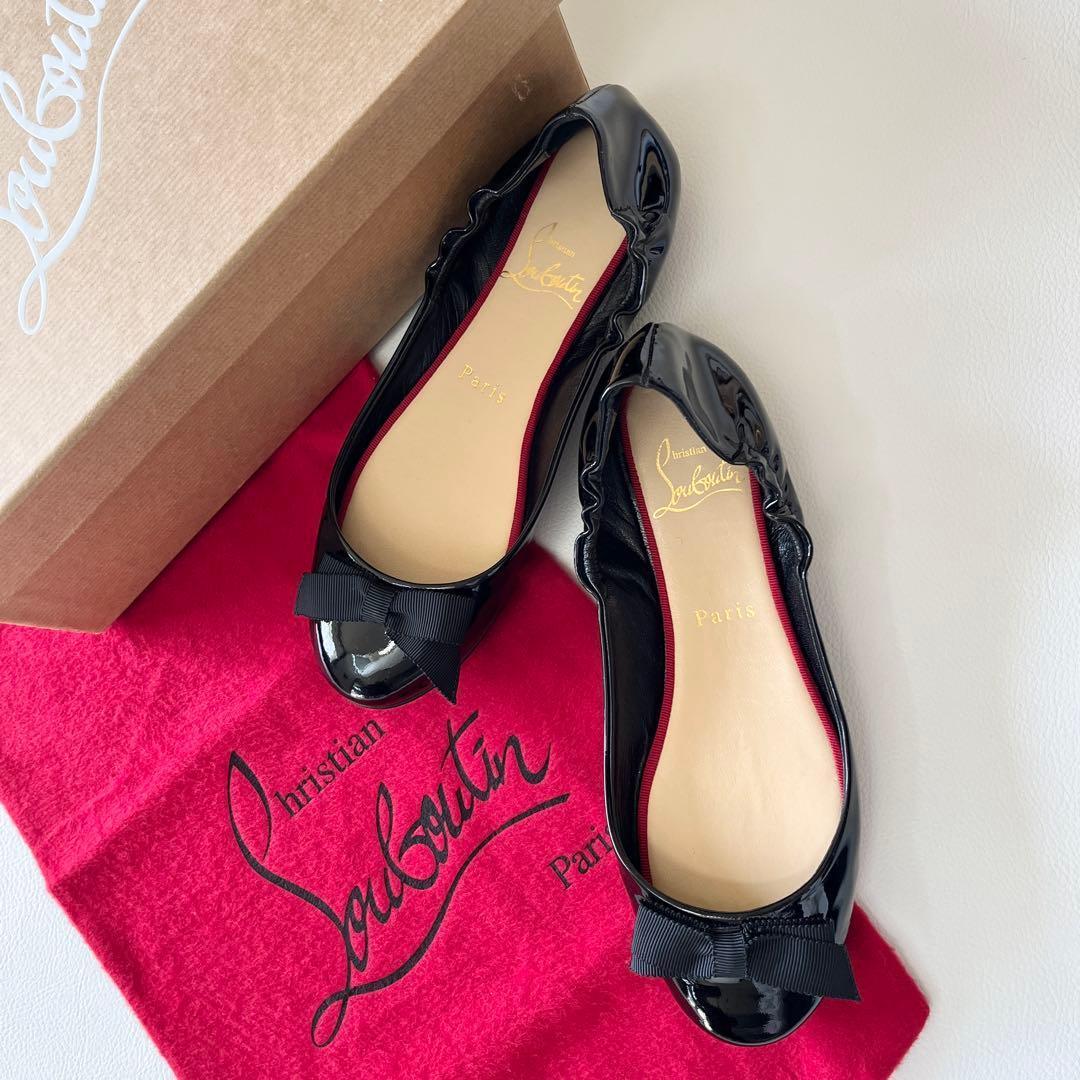 ▼定番✨クリスチャンルブタン バレエシューズ パンプス ラウンドトゥ フラット
