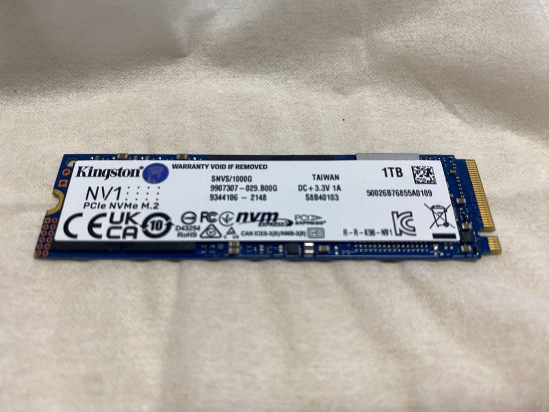 k*4様 Kingston NV1 1TB NVMe M.2 SSD