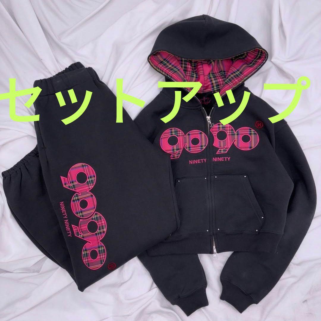 9090 girl セットアップ　OG Logo Zip Hoodie　L