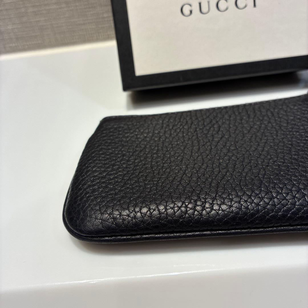 GUCCI グッチ ソーホー フリンジ キーポーチ 黒 ブラック 354358