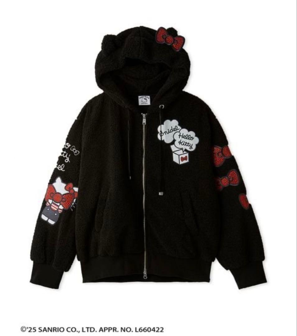 【nちゃん専用 】スナイデル HELLO KITTYプレミアムパーカー　黒