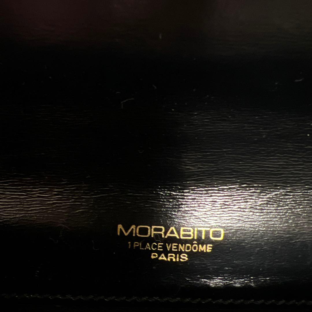 MORABITO 黒 クラッチバッグ ゴールドチェーン