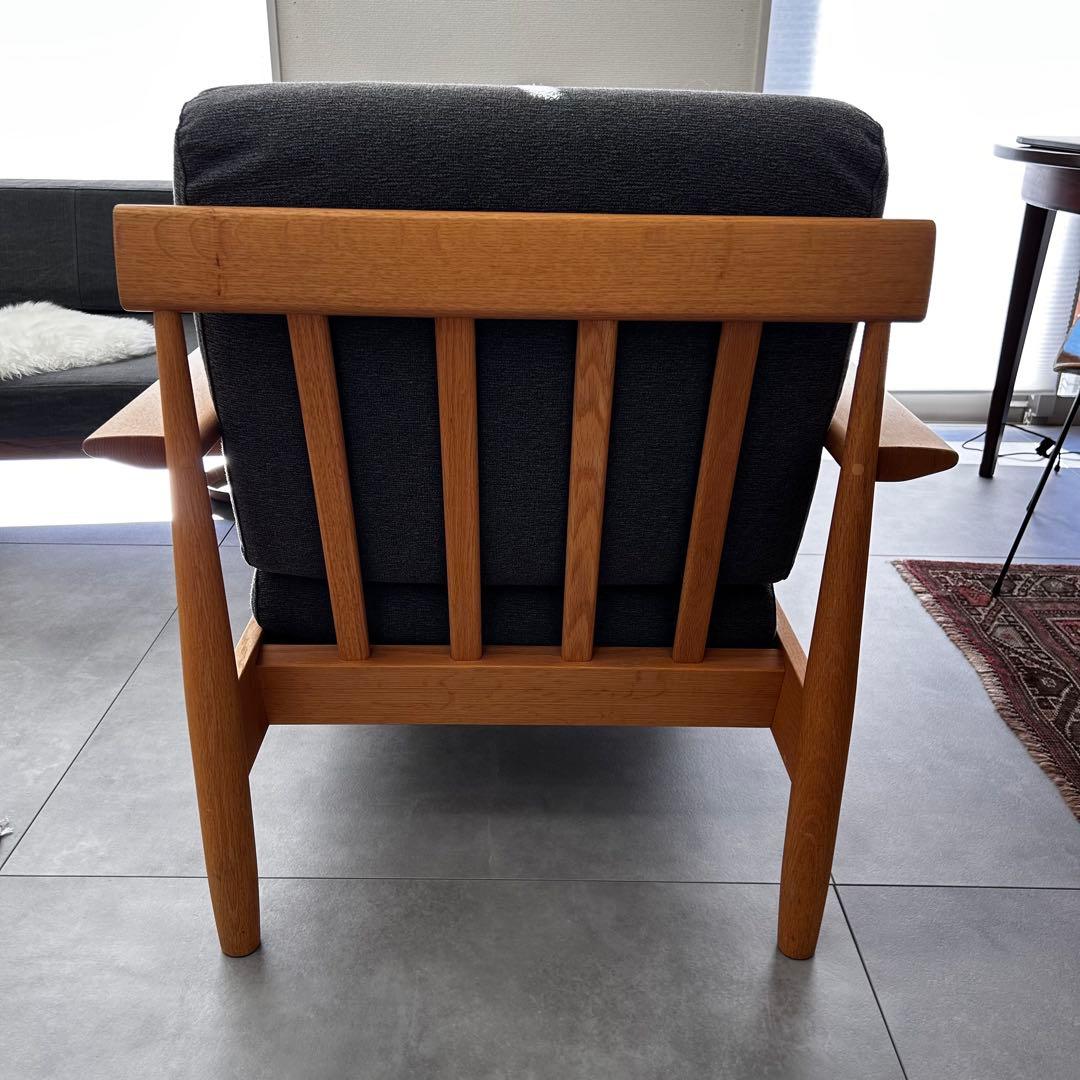 ハトン　柏木工 イージーチェア　グレー　シガーロ