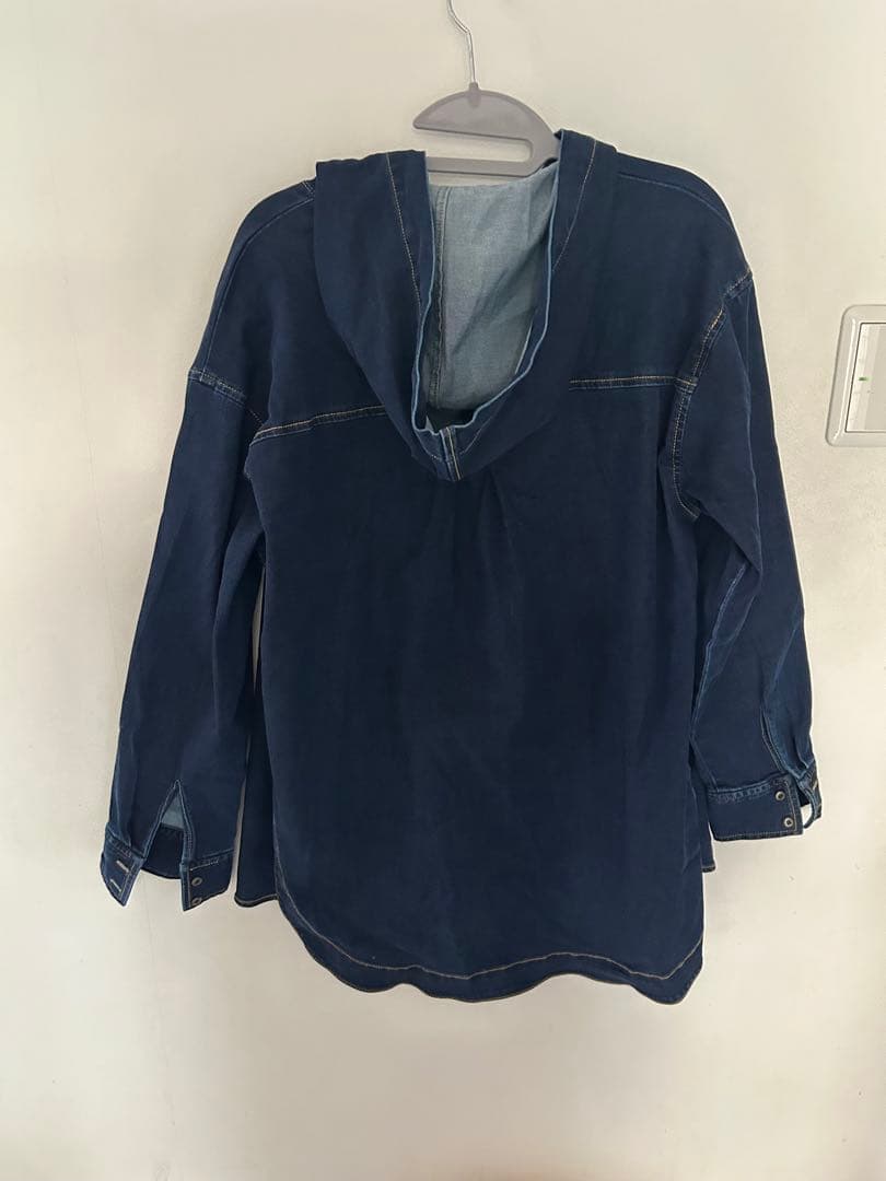 C'est Chica Bleu フード付きデニムジャケット　セシカブルー