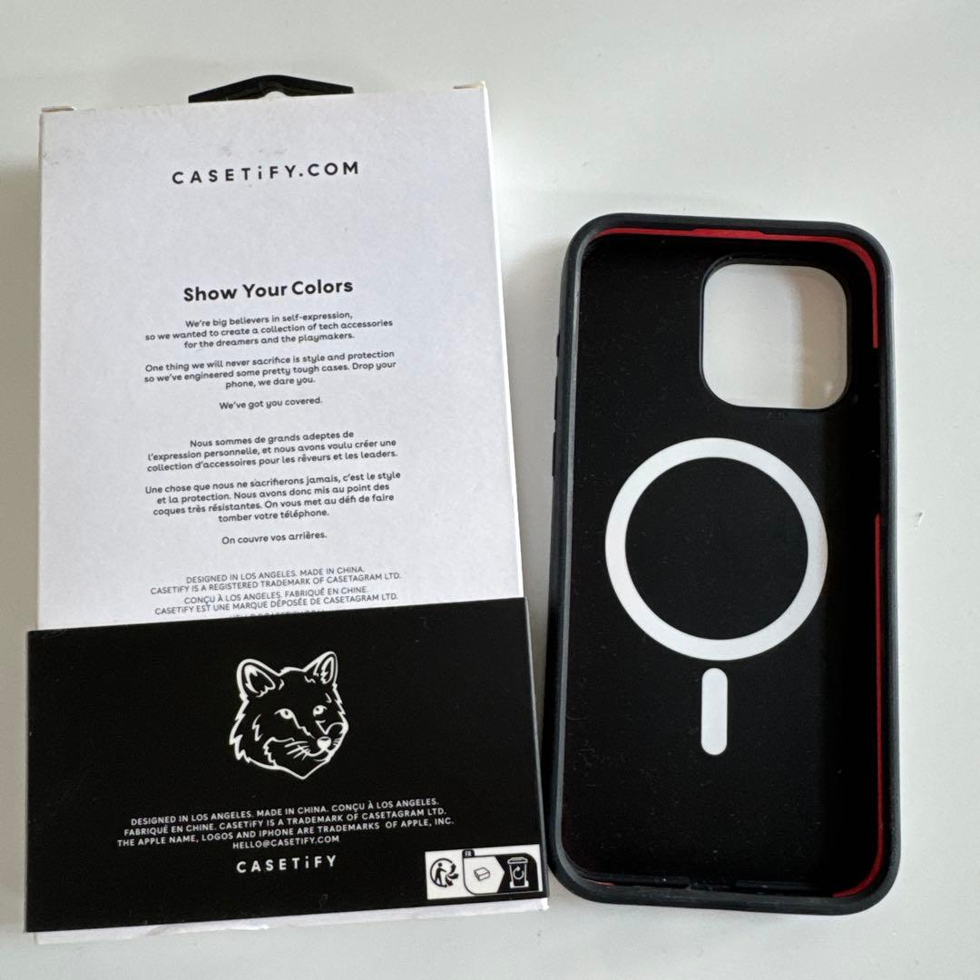 メゾン キツネ X CASETIFY iPhone 15pro maxケース