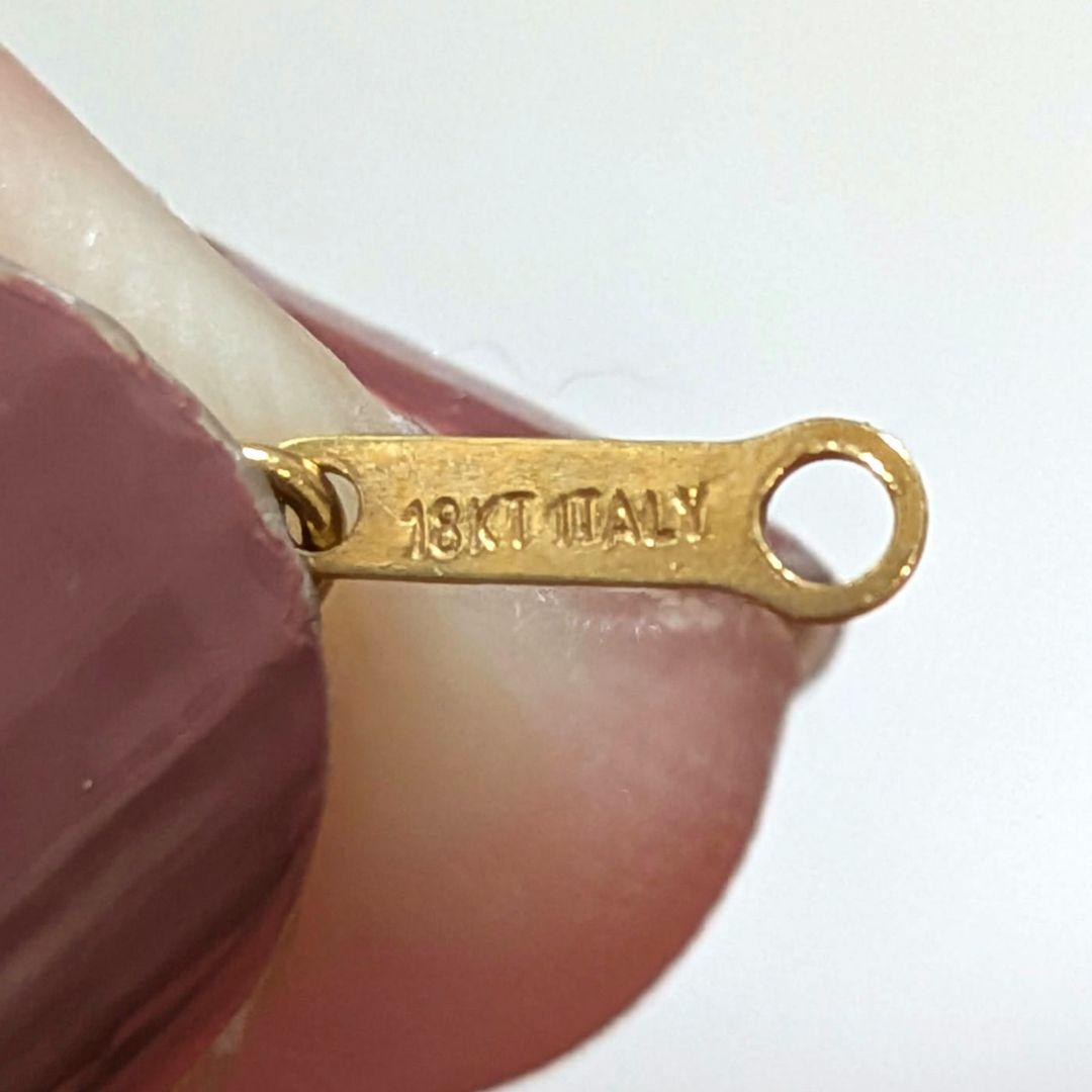 k18 kt ITALY イエローゴールドスクリューチェーンネックレス