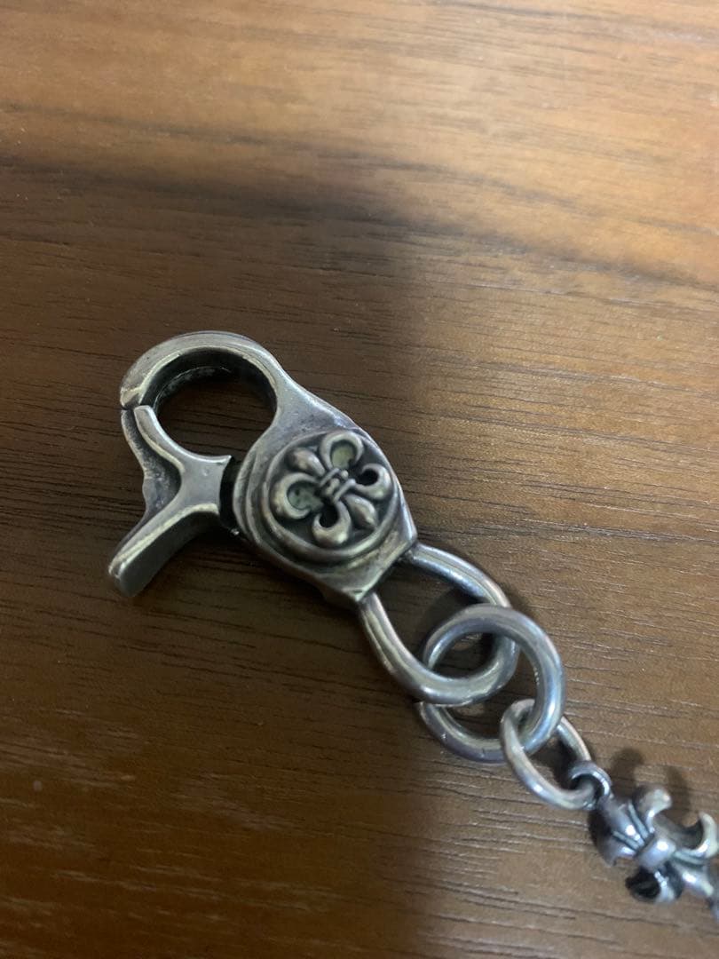 シルバー925 ウォレットチェーン フック型留め具