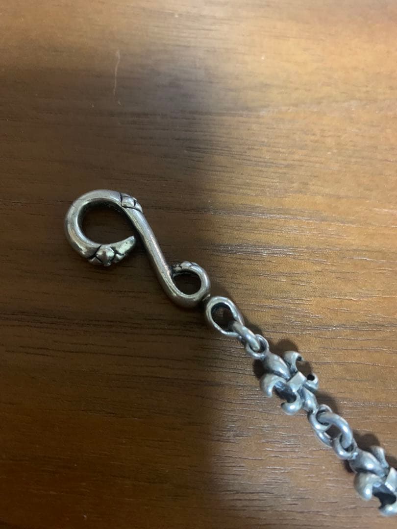 シルバー925 ウォレットチェーン フック型留め具