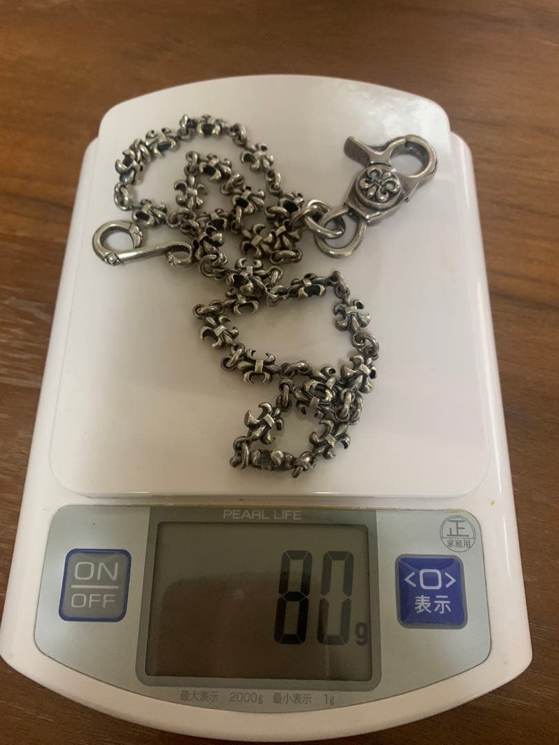 シルバー925 ウォレットチェーン フック型留め具