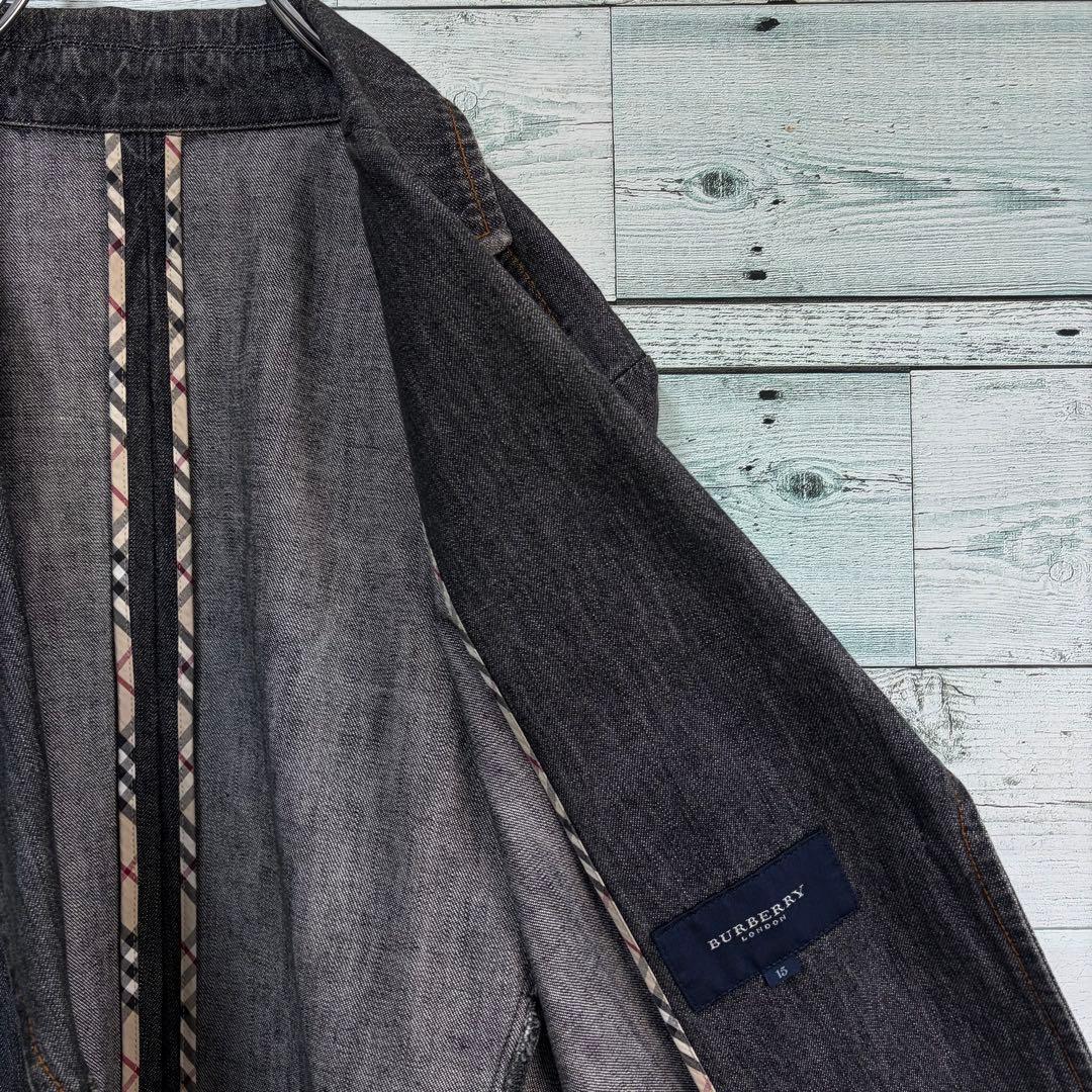 ☆大きいサイズ・3L☆バーバリーロンドン　デニムジャケット　Gジャン　刻印ボタン