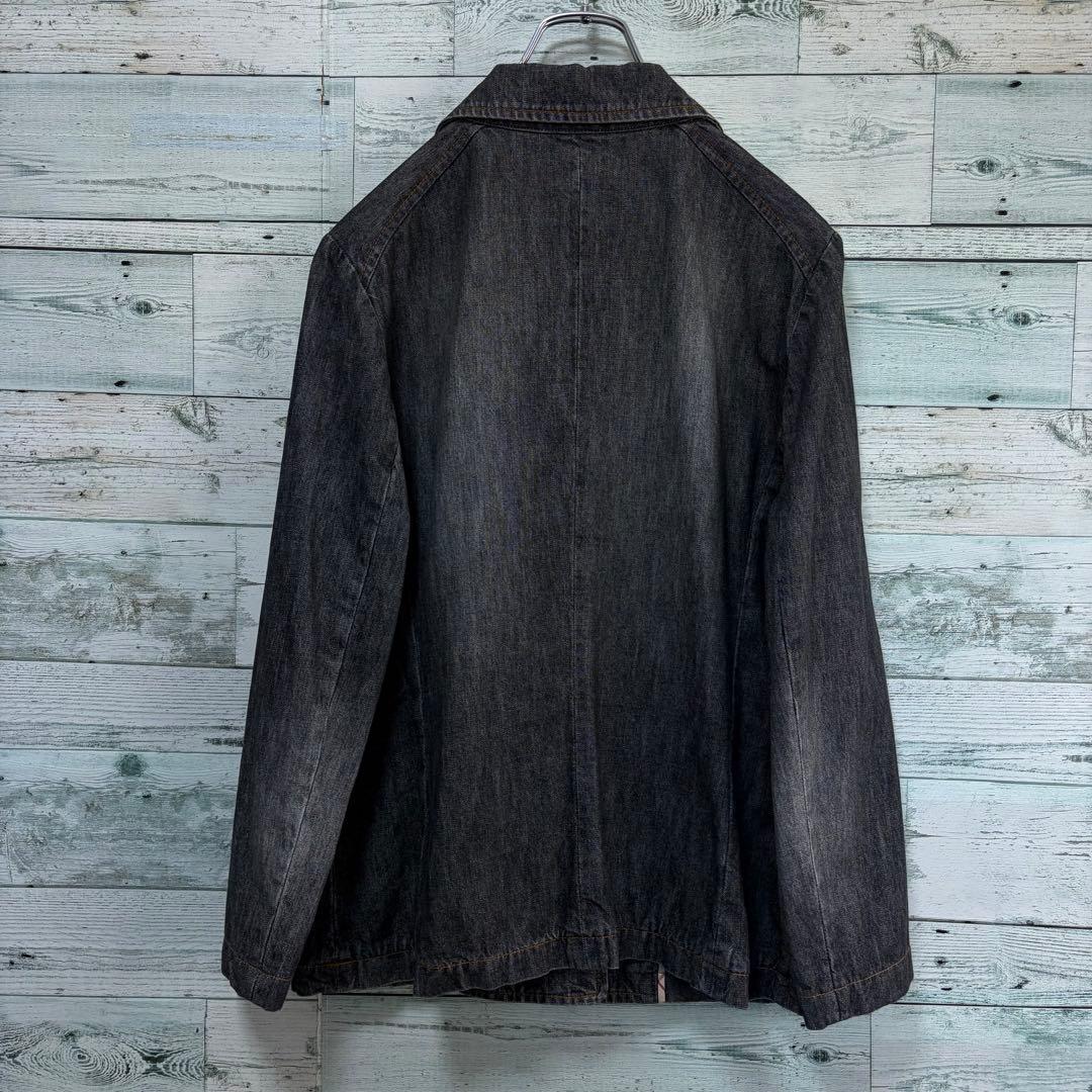 ☆大きいサイズ・3L☆バーバリーロンドン　デニムジャケット　Gジャン　刻印ボタン