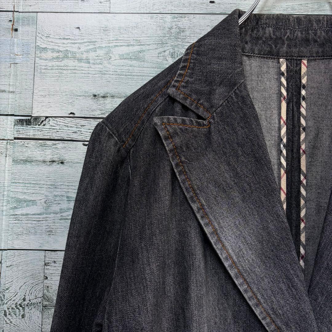 ☆大きいサイズ・3L☆バーバリーロンドン　デニムジャケット　Gジャン　刻印ボタン