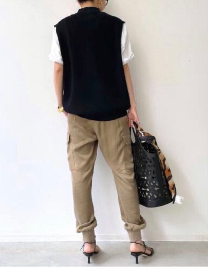 L'Appartement/アパルトモン フィブリルサテン カーゴパンツ 38