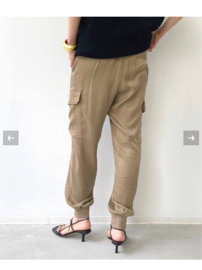 L'Appartement/アパルトモン フィブリルサテン カーゴパンツ 38