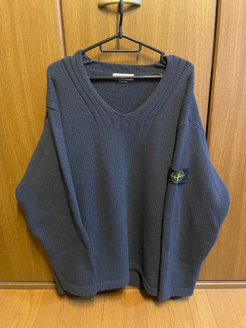 タ*シ様 98aw STONE  ストーンアイランド グレー Vネッ