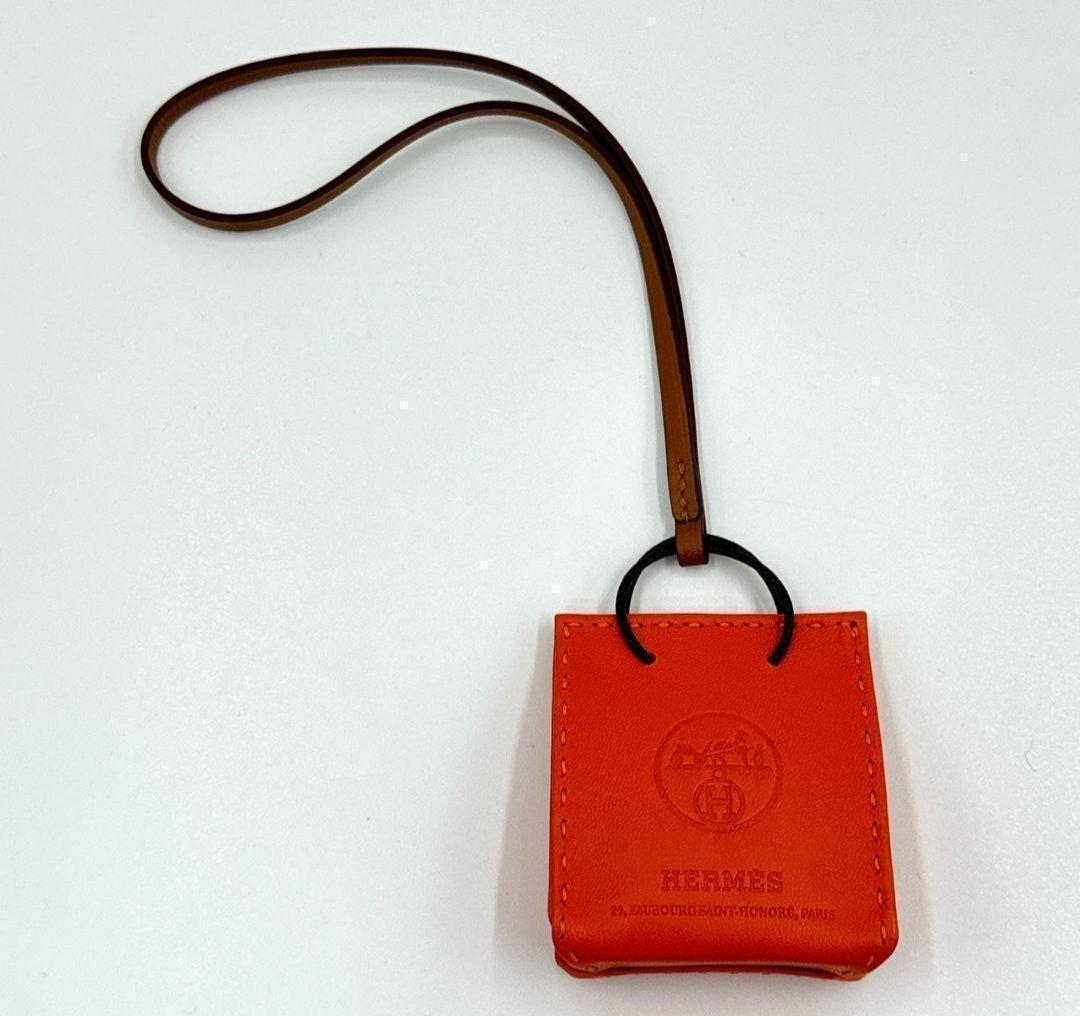 即決可 極美品 エルメス サック オランジュ アニョーミロ チャーム