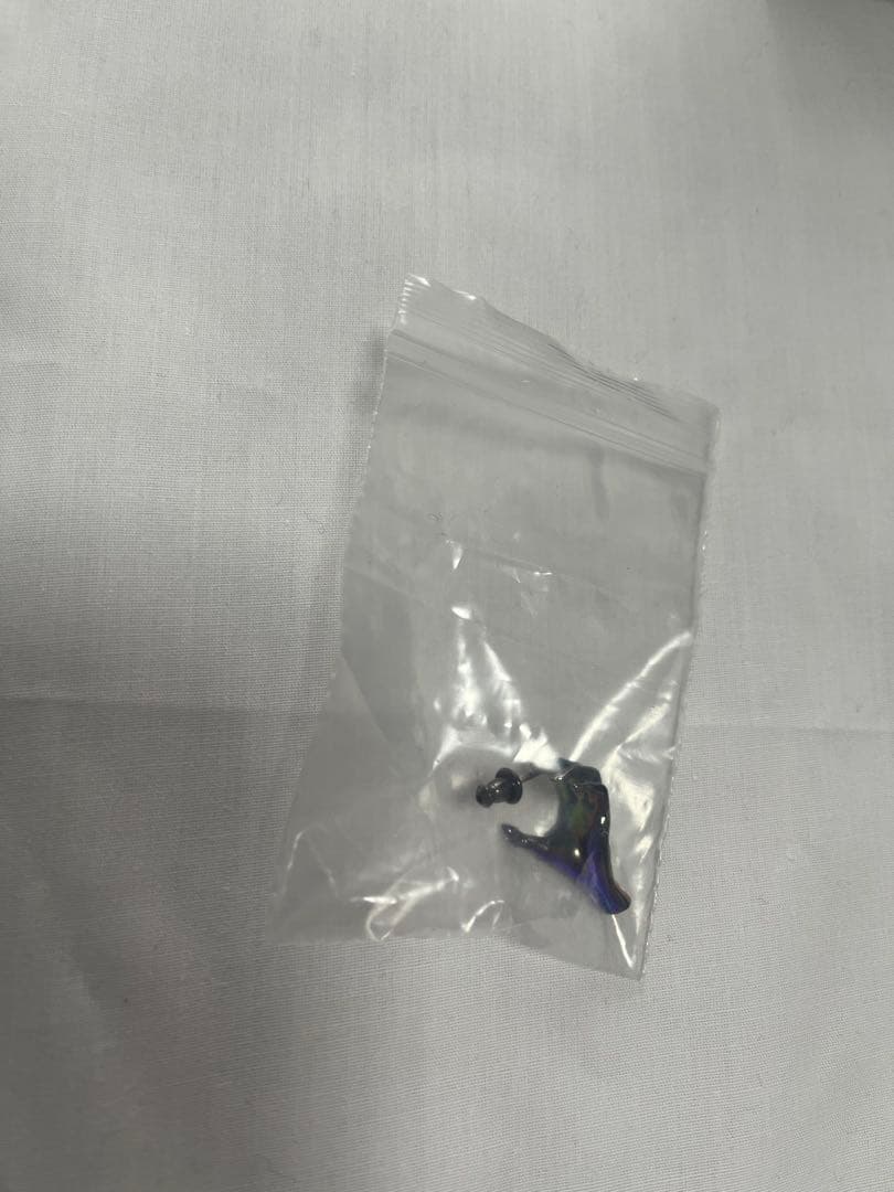 未使用 hazama ピアス　ブラック×オーロラ