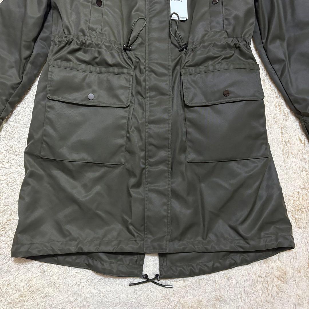 【新品】セオリー モッズコート ダウン ミリタリー カーキ ライナー付き ファー