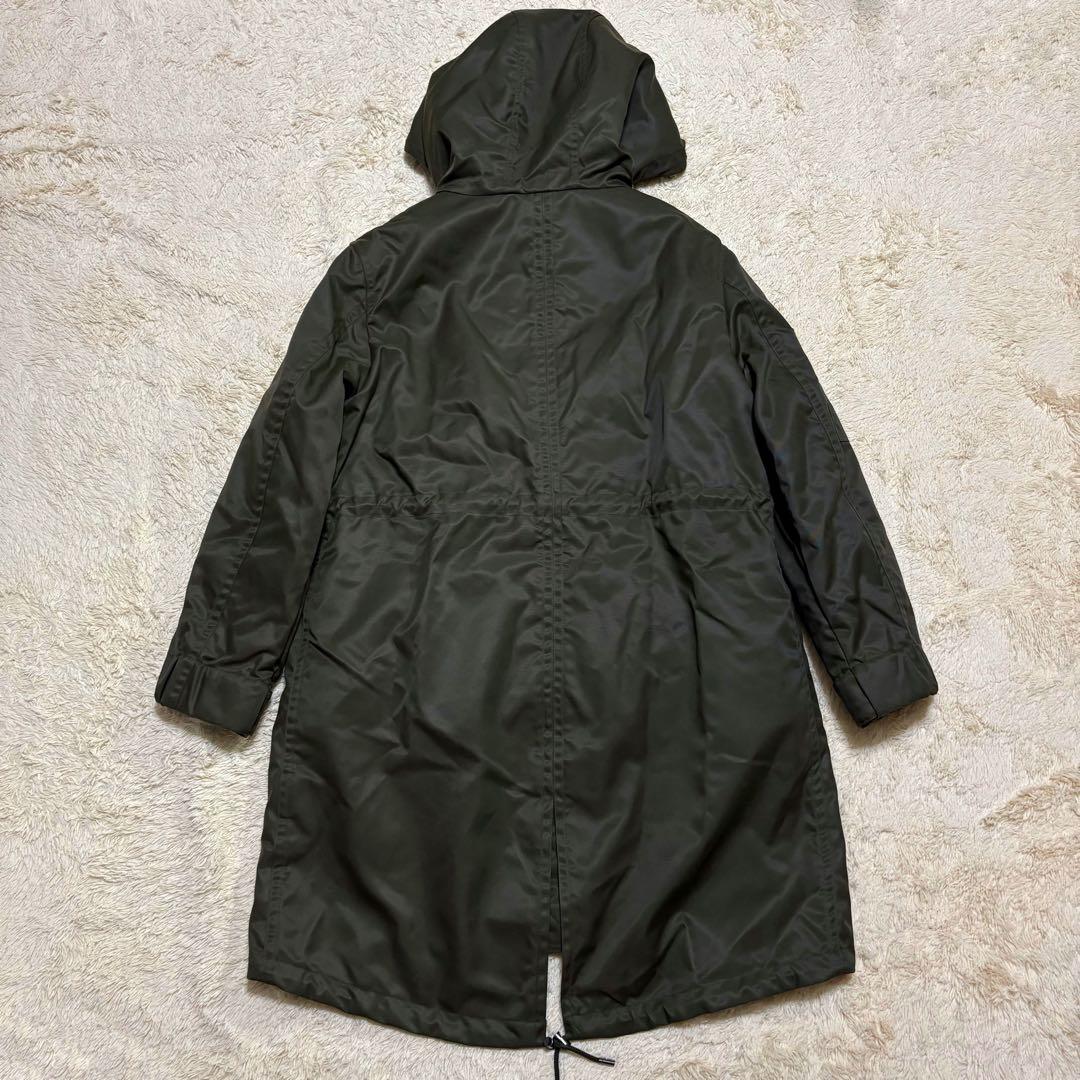 【新品】セオリー モッズコート ダウン ミリタリー カーキ ライナー付き ファー