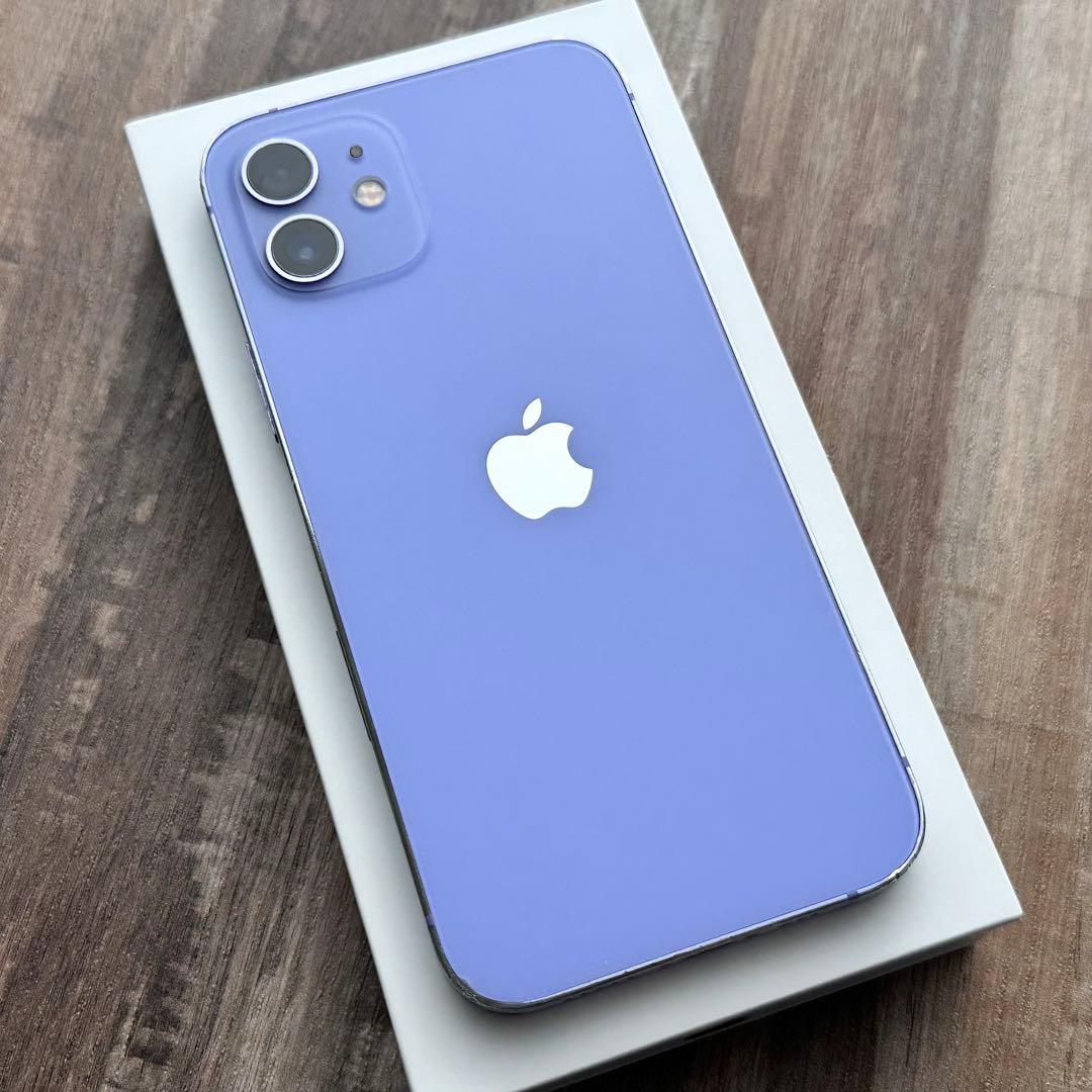 【格安大容量‼︎】iPhone12 本体 Purple 256GB SIMフリー