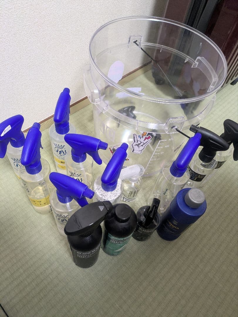 マニアックラインバケツ、ラボコスメティカスプレーボトルセット