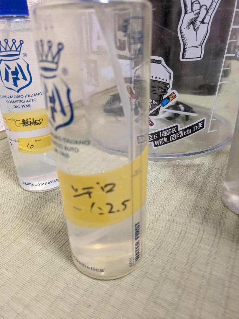 マニアックラインバケツ、ラボコスメティカスプレーボトルセット