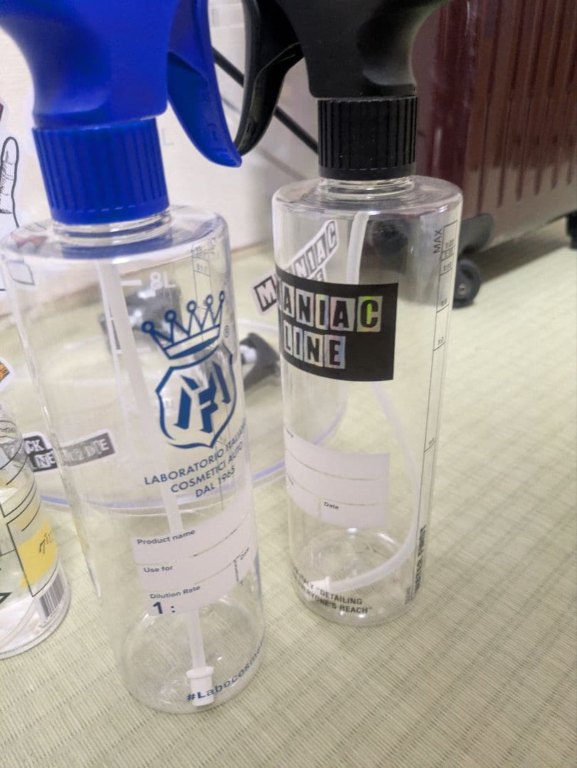 マニアックラインバケツ、ラボコスメティカスプレーボトルセット