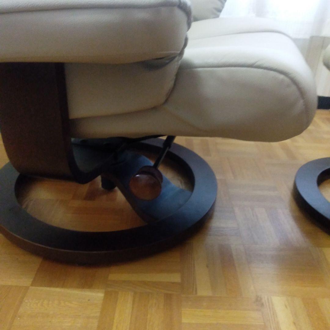 セット販売 ①本体 リクライニングチェアソファ オットマン 引取り可能