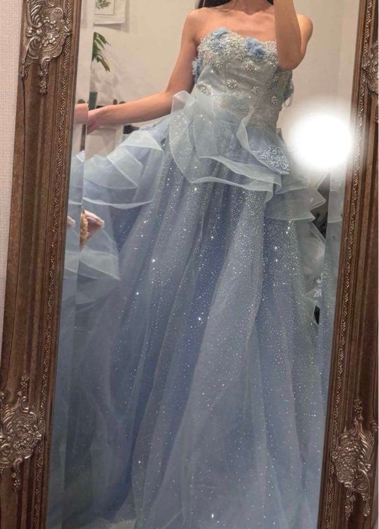 ふ*ゎ様 【お値下げ中‼️】ドレス ウエディング 水色 文化祭 卒業式