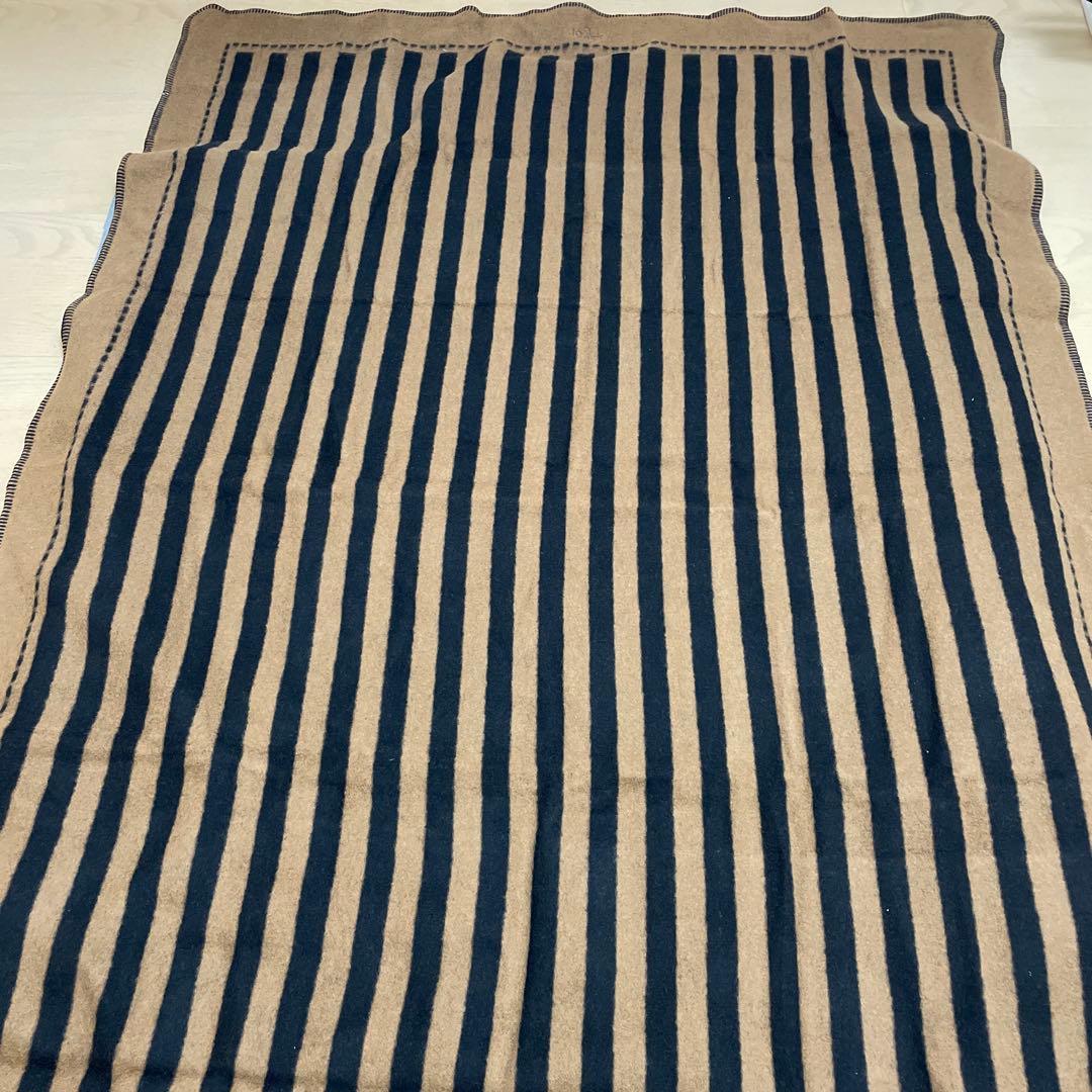 FENDI フェンディ 毛布 ストライプ ブラウン✖️ブラック ウール