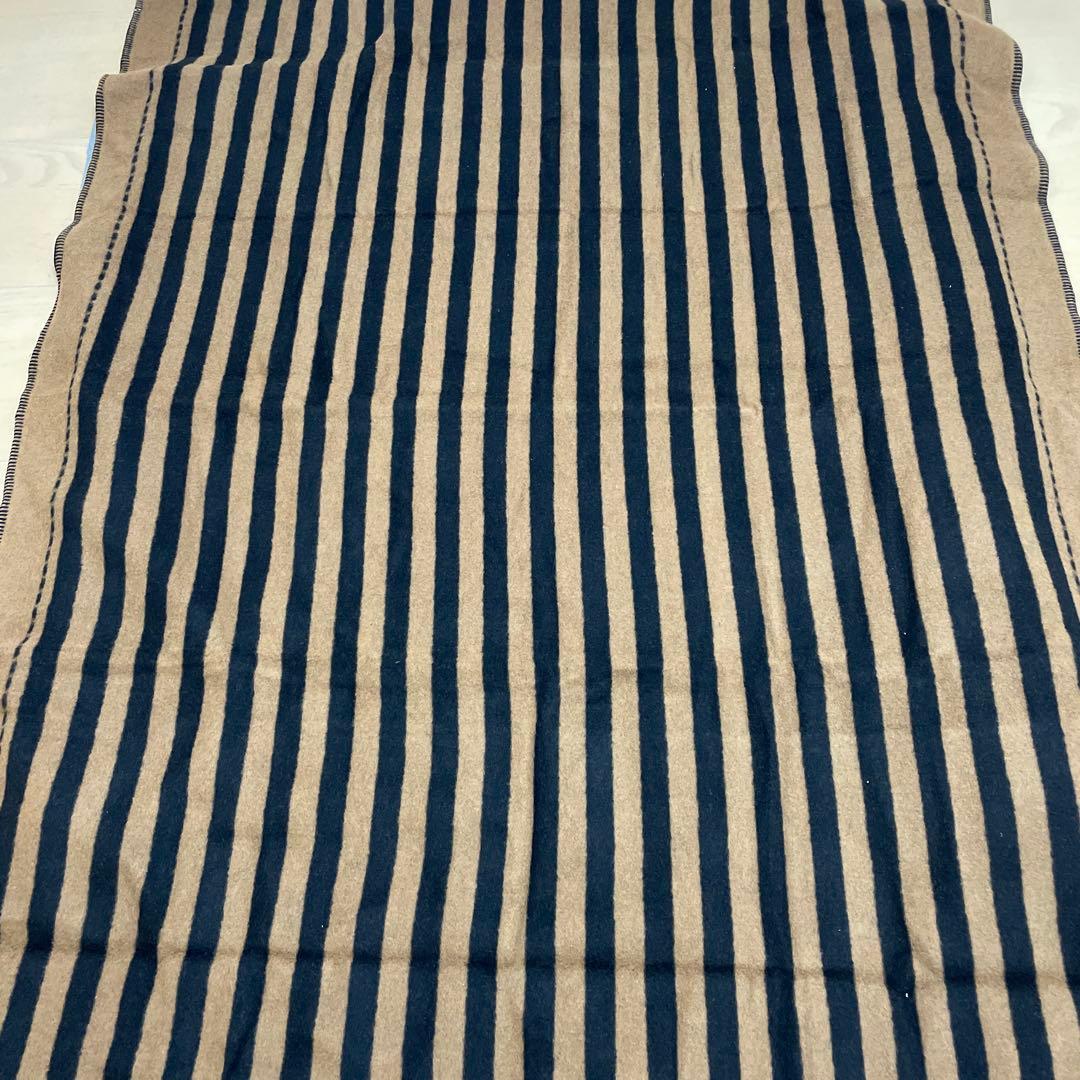 FENDI フェンディ 毛布 ストライプ ブラウン✖️ブラック ウール