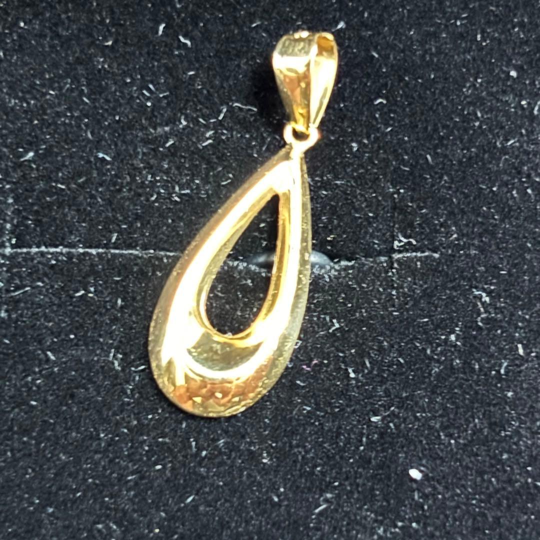 ネックレストップ ドロップ しずく K18 ゴールド 値下げ　13800円