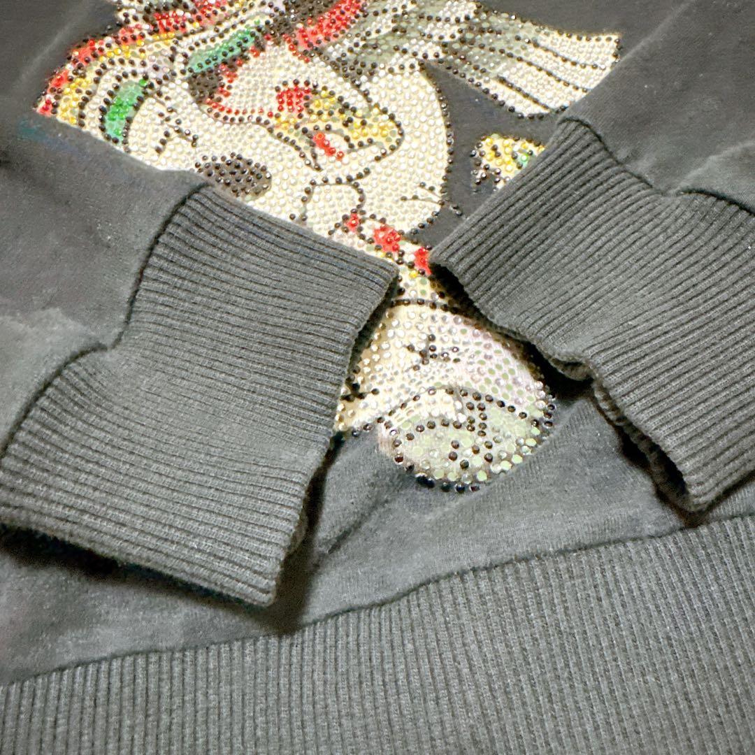 エドハーディ クリスチャンオードジェー フルジップ パーカー ドクロ ストーン