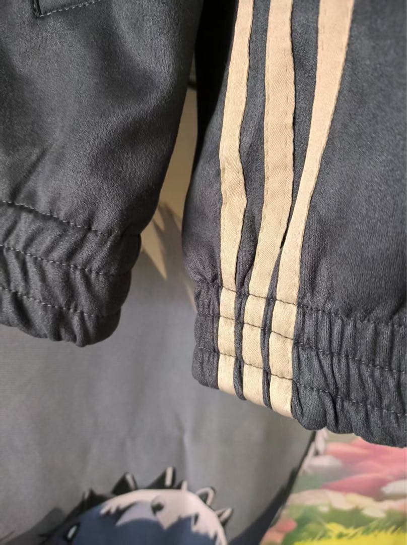 中国限定 アディダス 蛇年トラック スエード ジャケット ダークグレー M