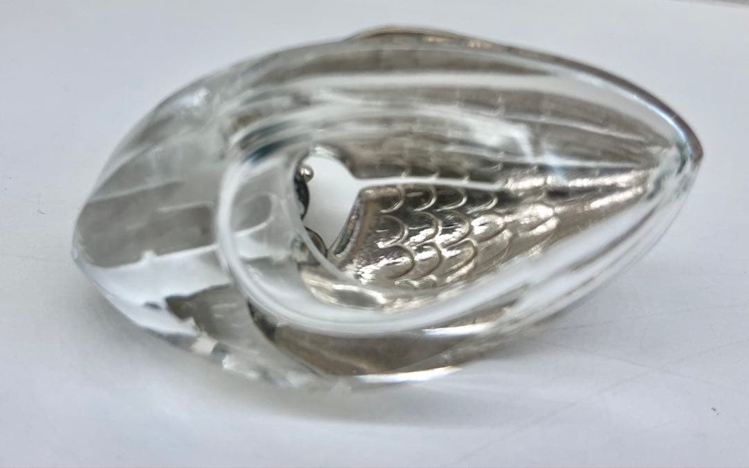 再値下げ！【中古品】銀製 オシドリの置物／専用ケース