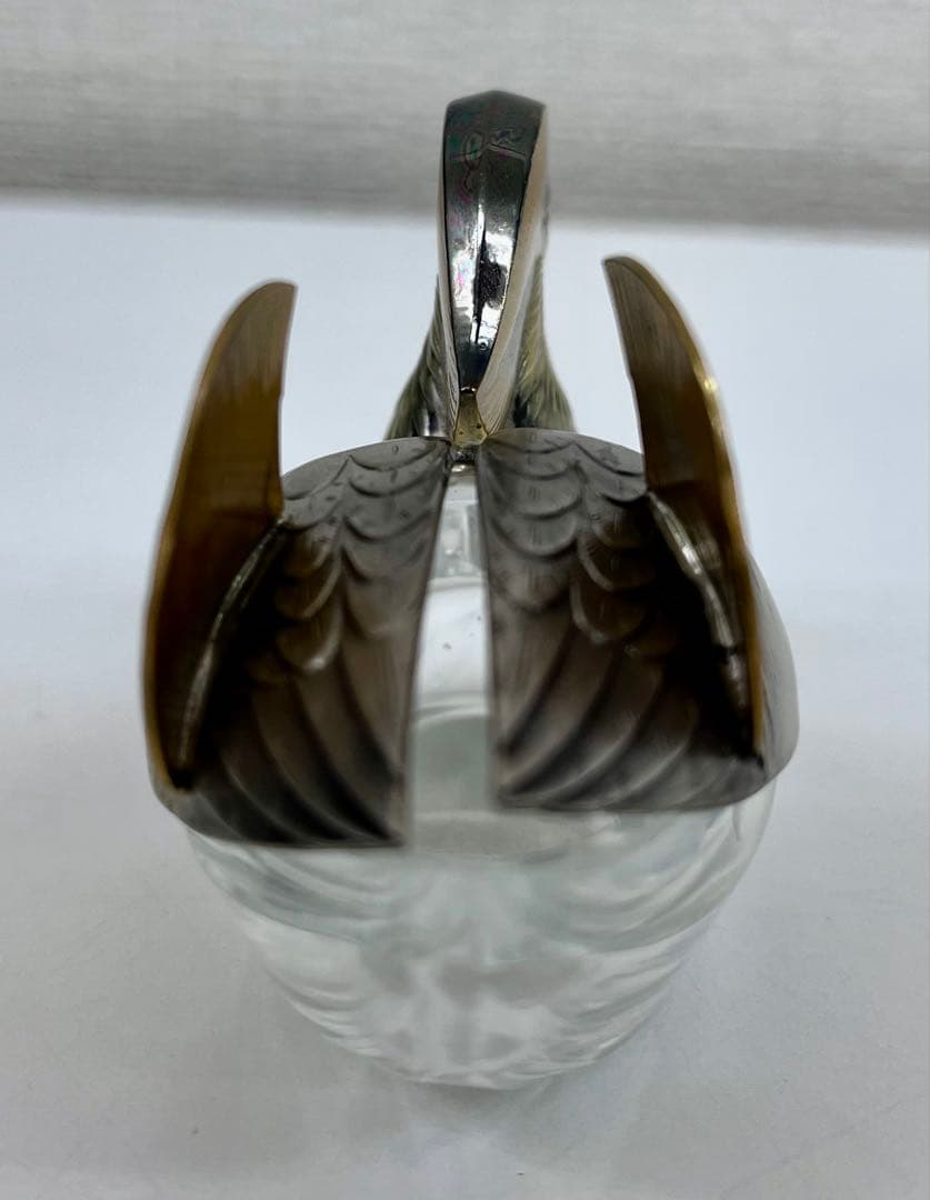 再値下げ！【中古品】銀製 オシドリの置物／専用ケース