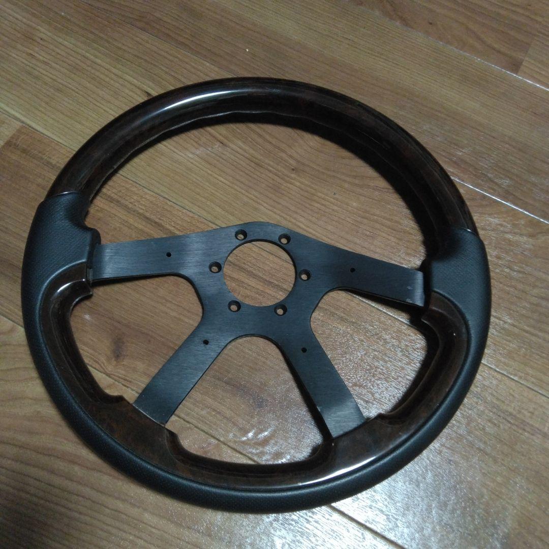 FABULOUS ブラウン 3スポーク ステアリング