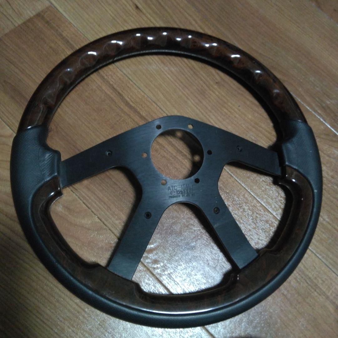 FABULOUS ブラウン 3スポーク ステアリング